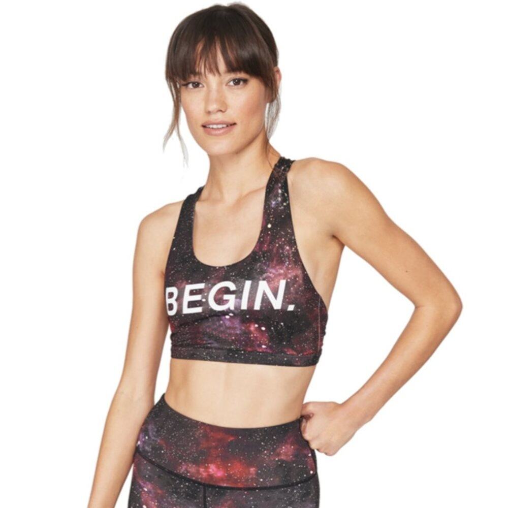 Spiritual Gangster Begin Reana Galaxy Wildberry Sports Bra NWT Womens Size XS